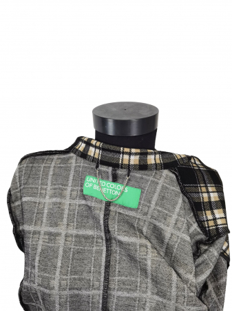 Sacou in carouri Benetton Femei-M [3]
