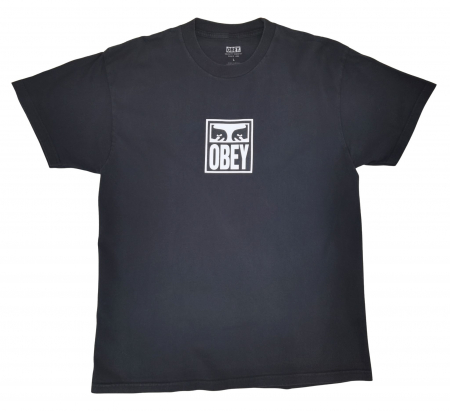 BARBATI - Tricou negru Obey Barbati-L