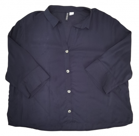 Camasa cu maneca scurta Femei - Camasa neagra H&M Femei-XL