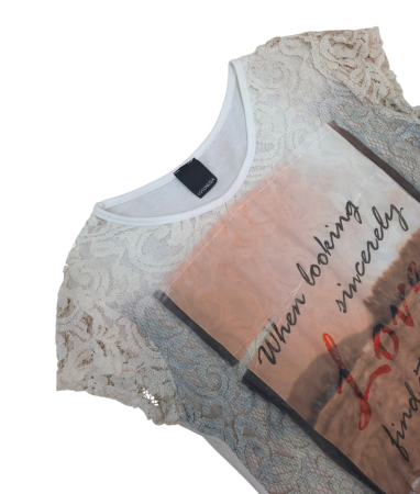 Tricou cu dantela Femei-M [2]