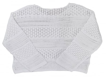 Bluza alba tip plasa Retro Femei-M [1]