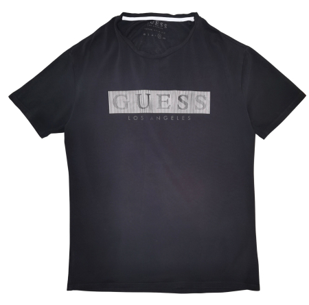 Barbati - Tricou negru GUESS Barbati-XL