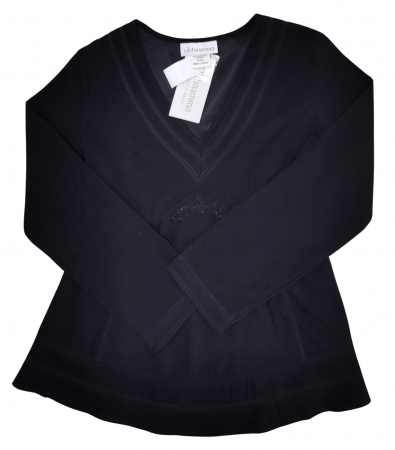 Bluze Femei - Bluza neagra Retro Femei-S