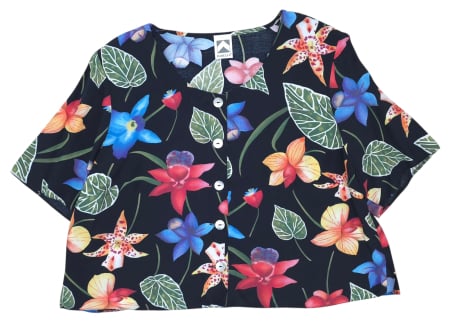 Femei - Camasa crop Vintage Femei-L