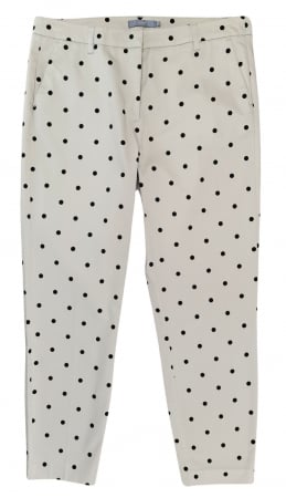 Pantaloni lungi Femei - Pantaloni bej Retro Femei-L