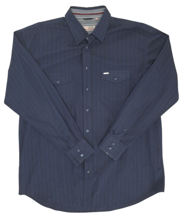 Camasi cu maneca lunga Barbati - Camasa bleumarin Retro Barbati-XL