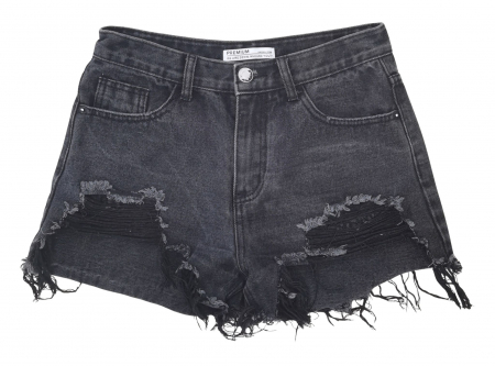 Pantaloni scurti Femei - Blugi gri denim Femei-XS