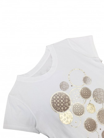 Tricou alb Retro Femei-S [2]