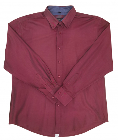 Camasi cu maneca lunga Barbati - Camasa visinie Authentic Barbati-XL