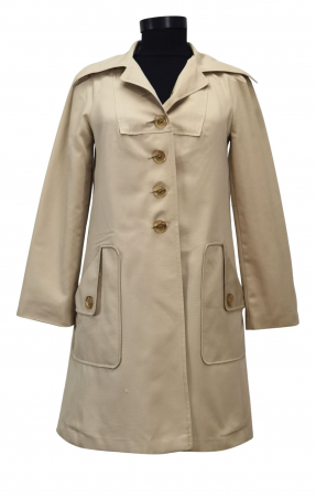 Paltoane si Trenciuri Femei - Trench bej Vintage Femei-XXS