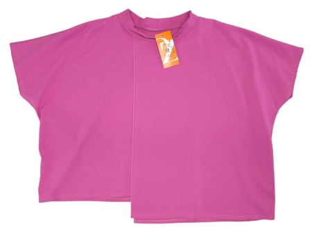Femei - Tricou roz asimetric Femei-XL