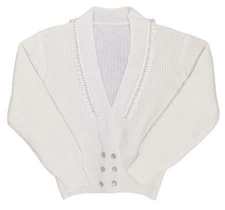 Femei - Pulover cu perle Femei-XL