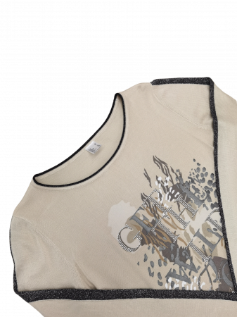 Bluza bej Retro Femei-XL [2]