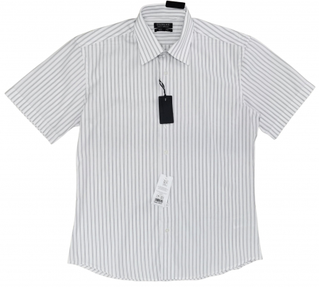 Camasi cu maneca scurta Barbati - Camasa in dungi Goldenland Barbati-XL