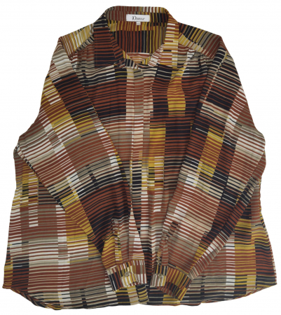 Camasi cu maneca lunga Femei - Camasa maro vintage Femei-XXL