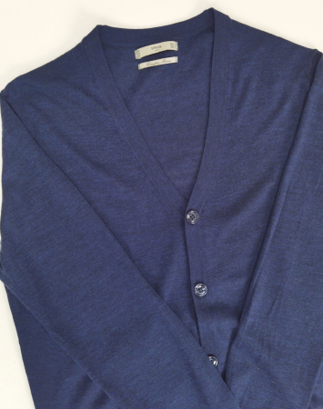 Cardigan bleumarin din lana MANGO Femei-L [4]