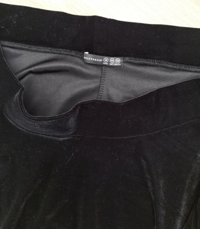 Fusta neagra catifea Femei-XL [2]