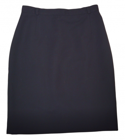 Fuste midi Femei - Fusta neagra din lana Vintage Femei-M