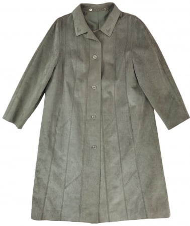 Trenciuri Femei - Trenci verde Vintage Femei-L