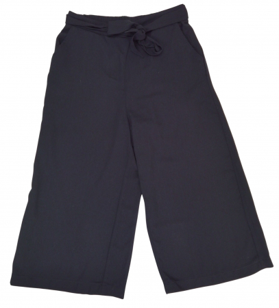 Pantaloni lungi Femei - Pantaloni negri culotte Femei-M