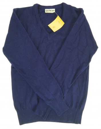 Pulovere Barbati - Pulover bleumarin din lana vintage Barbati-S