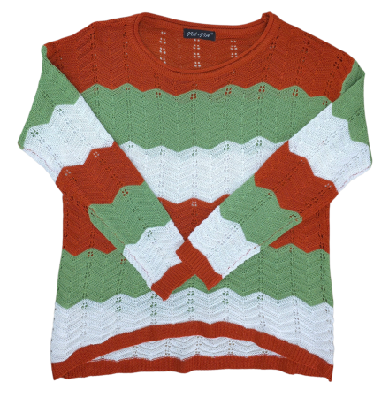 Femei - Pulover cu model Retro Femei-M