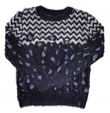 Pulovere Femei - Pulover cu model Retro Femei-XS