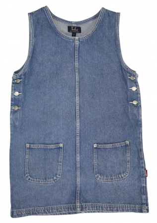 Fete - Rochie denim Vintage Fete 12-13 Ani -L