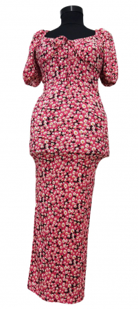 Rochii - Rochie roz Retro Femei-S