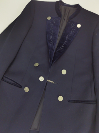 Sacou bleumarin lana vintage Barbati-L [3]