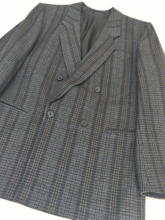 Sacou in carouri lana vintage Barbati-L [1]