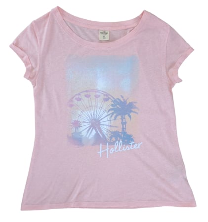 Femei - Tricou roz Hollister Femei-XS
