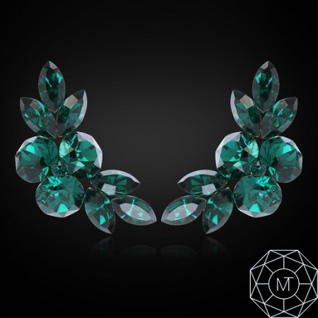 Cercei argint Fly Eme [2]