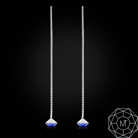 Cercei argint lanț 6 Sap [3]