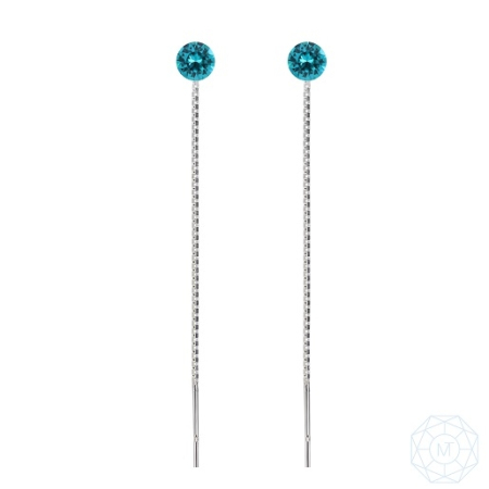 Bijuterii - Cercei argint lanț 6 Zir