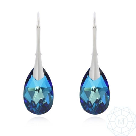 Cercei cu tortiță - Cercei argint pear 16BB