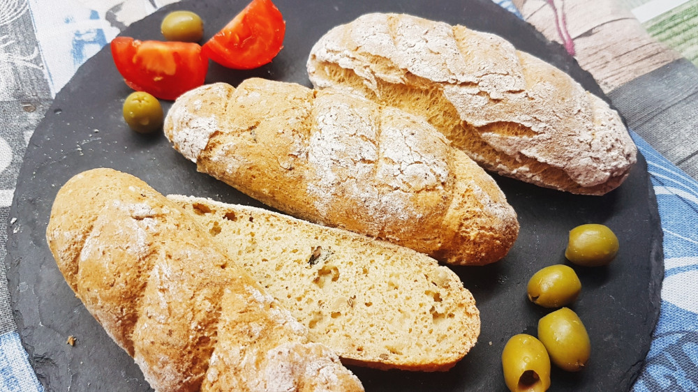 Amestec de făină pentru baghetă cu multe semințe, cu conținut redus de carbohidrați 215 g [3]