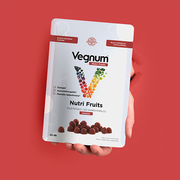 Vegnum Nutri Fruits cu coacăze negre și fier organic - 30 buc [2]