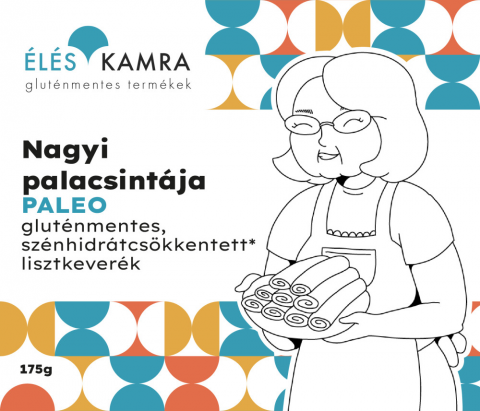 Fără gluten - Amestec de făină pentru clătite bunicii cu conținut redus de carbohidrați 175 g