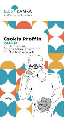 Făină și mixuri de făină fără gluten - Amestec de făină pentru muffin și pandișpan cu cacao, Paleo, fără gluten, bogat în proteine 140 g