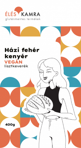 Vegan - Amestec de făină pentru pâine albă de casă vegană fără gluten 400 g