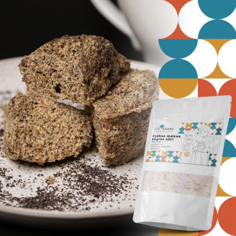 Făină și mixuri de făină fără gluten - Amestec de făină pentru prăjitură în cană cu mac, cu conținut redus de carbohidrați 58 g