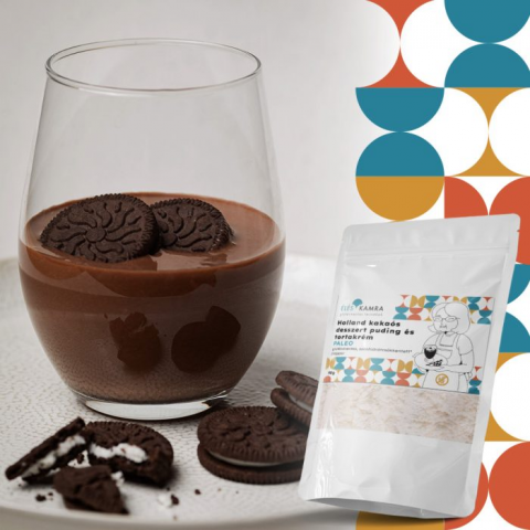 Făină și mixuri de făină fără gluten - Amestec pentru desert cu cacao olandeză și cremă de tort, cu conținut redus de carbohidrați 60 g