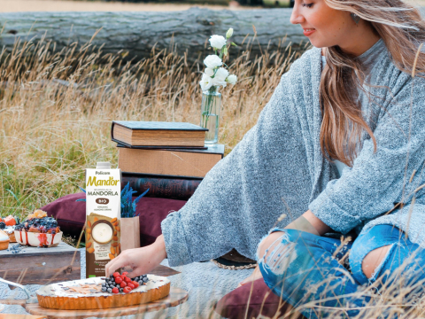 Băutură vegetală neîndulcită din migdale - BIO, MAND'OR, 1L [1]