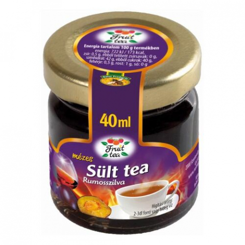 Ceaiuri naturale - Ceai copt cu miere, prune și rom, 40 ml