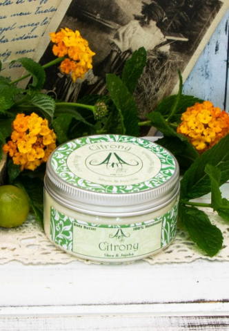 Unt de corp natural - Citrony - Unt de corp cu Shea și Jojoba (Lemongrass)