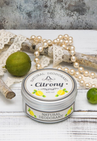 Deodorant natural cremă - Deodorant crema Citrony (lemongrass) cu Unt de shea 100 ml
