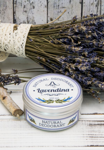 Deodorant natural cremă - Deodorant crema Lavendina (lavandă) cu Unt de shea 100 ml