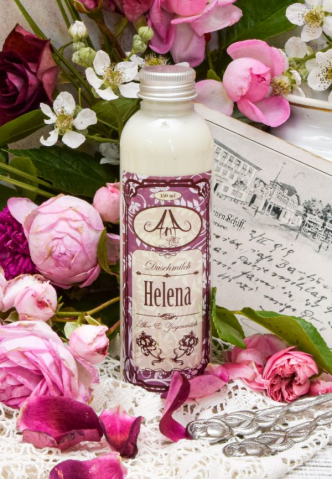 Gel de duș natural - Helena 150ml - Gel de duș cu Aloe Vera și lapte de capră  (Ducle)