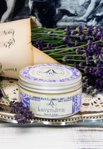 Unt de corp natural - Lavendina - Unt de corp cu Shea și Jojoba (lavanda)